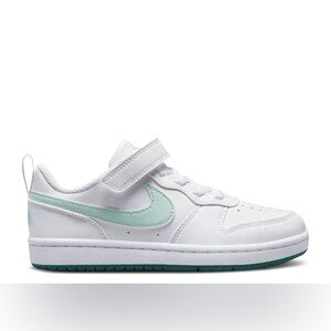 Nike Toddler COURT BOROUGH LOW RECRAFT PS 'WHITE JADE ICE TEAL' Size 11C